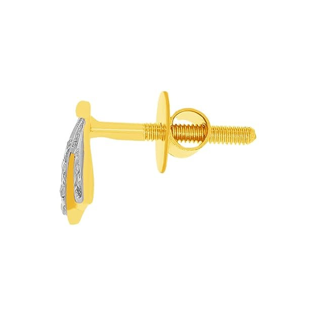 Risa Pure Diamond Earrings For Women, Hallmarked 14K Diamond Earrings, Statement Earrings For Women, Earrings For Women, Stud Earrings For Women Stylish, Modern Diamond Earrings - Image 3