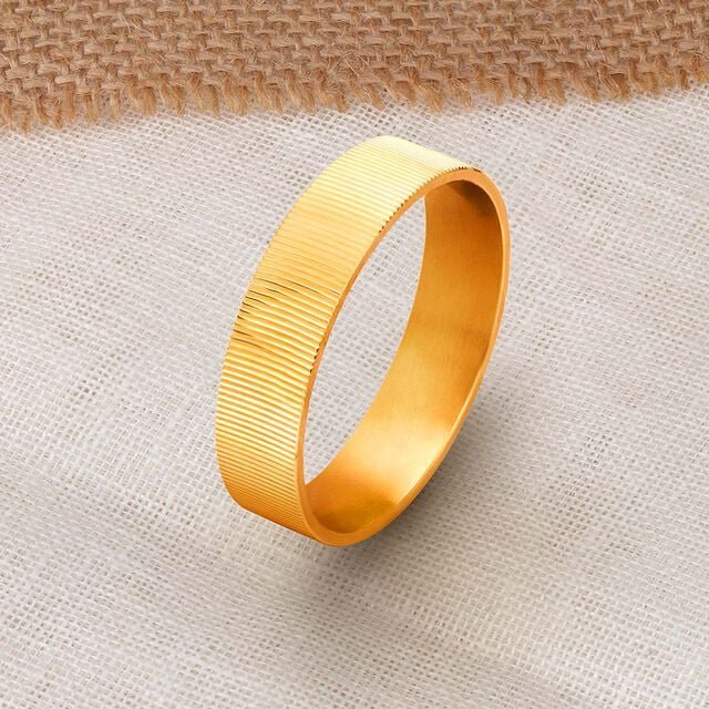 Nirvik 22KT Gold Band for Men
