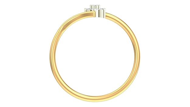 Kesav 18K Gold And Diamond Womens Casual Ring | Ladies Flower Ring For Special Occasion | BIS Hall Mark Certified Gold And Diamond Jewellery - Image 3