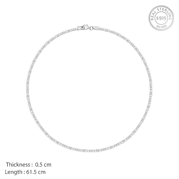 GIVA 925 Silver Metal Mingle Chain | Gifts for Women and Girls | - Image 3