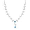 GIVA 925 Silver Blue Daisy Necklace | Women & Girls