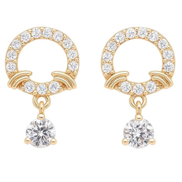 Earrings with American Diamonds For Women and Girls| Office Wear | Lightweight