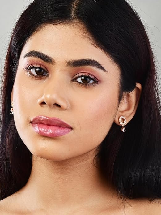 Earrings with American Diamonds For Women and Girls| Office Wear | Lightweight - Image 2