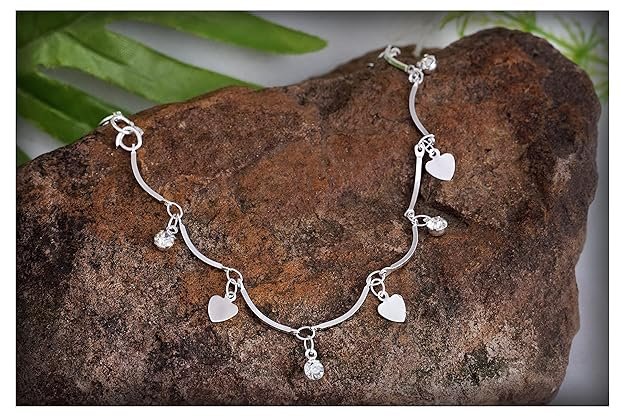 Adjustable Bracelet with Butterfly and Cz American Diamond Charm Valentine Gift Bracelet for Girls & Women - Image 2